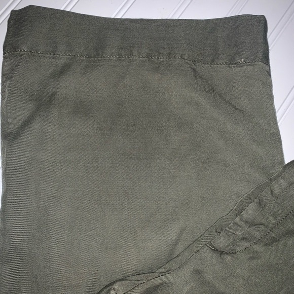 Anthropologie green high rise wide leg pants size 4 - Picture 2 of 7